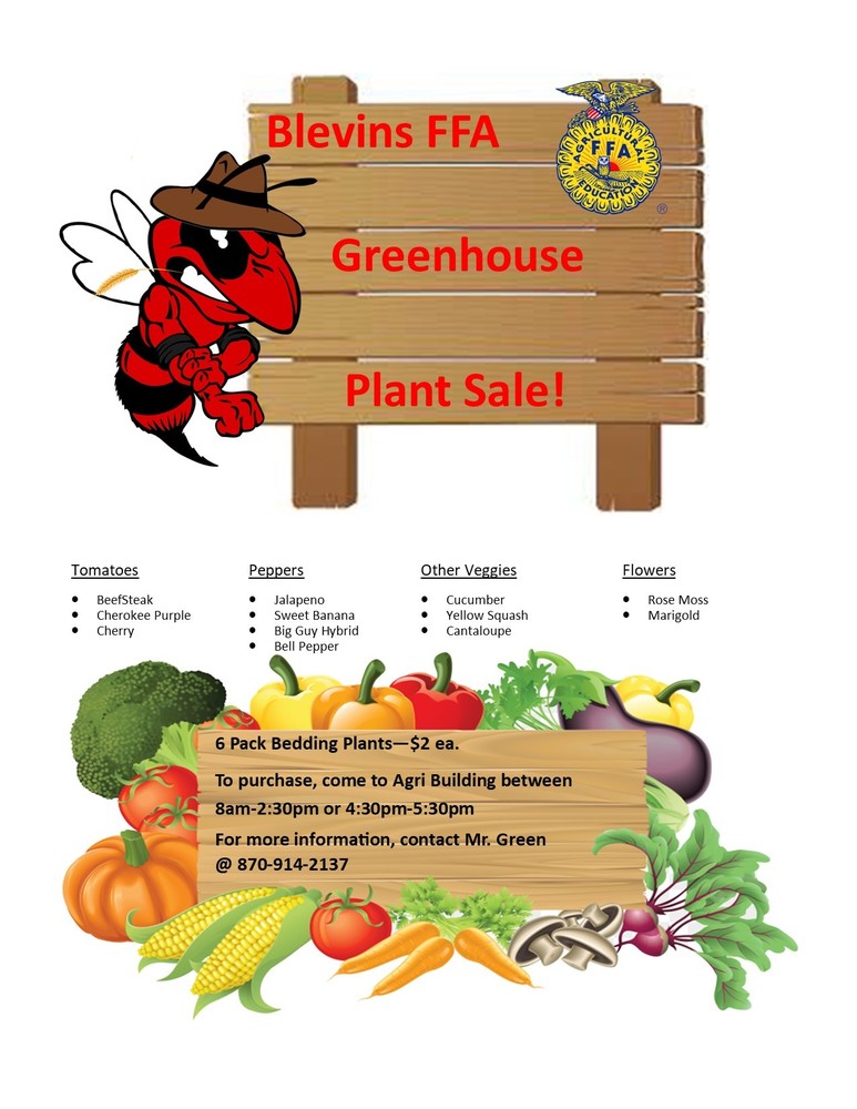 FFA Greenhouse Plant Sale