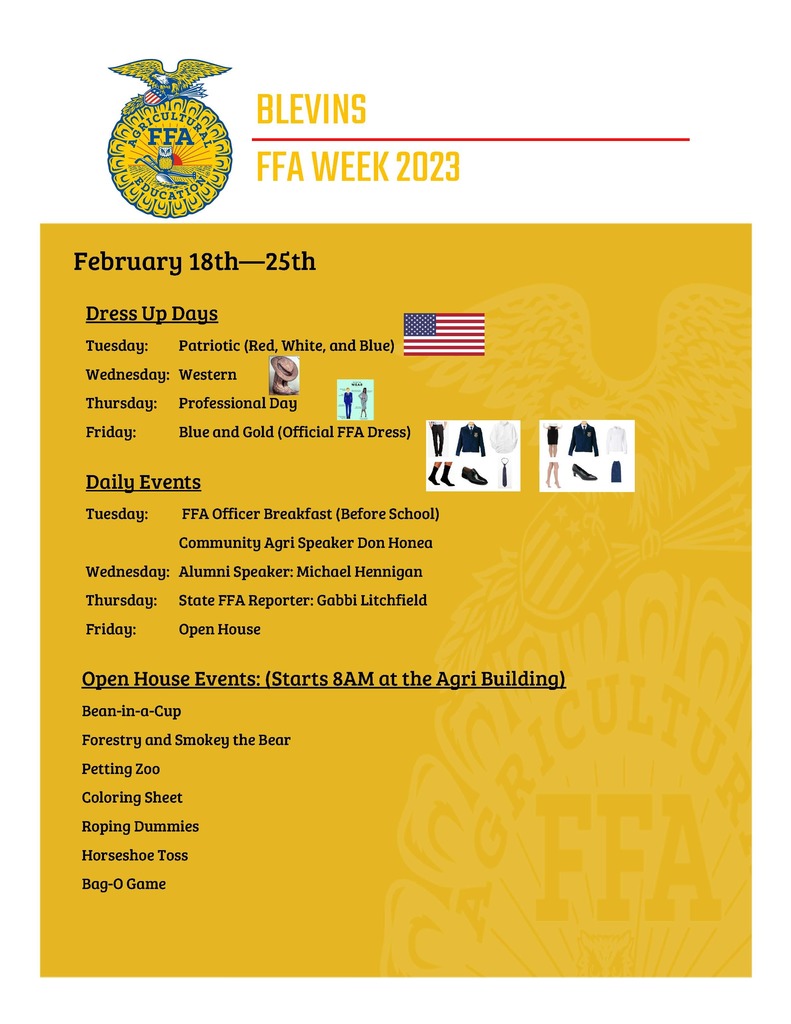 FFA Week Flyer